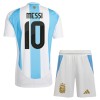 Maillot de Supporter Argentine Messi 10 Domicile 2024 Pour Enfant